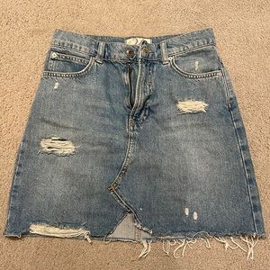 WE THE FREE Jean Skirt